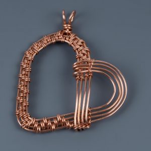 Wire Heart Pendant--Just in time for V-Day