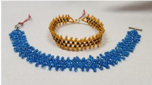 roaring-twenties_netted-beadwork_bracelet_Beadology-Iowa Roaring Twenties Beaded Bracelet through Kirkwood Community College