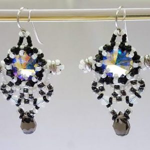 Stardust-earrings_bezel-toho-seed-beads_Beadology-Iowa Isabella Lam's Stardust Earrings