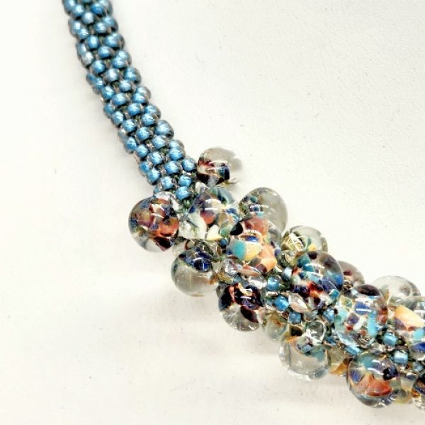 kumihimo_necklace_lampwork-drops_Beadology-Iowa_04 Kumihimo Necklace with Boro Drops