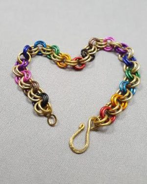 New Class!  Pride Chain Maille Bracelet