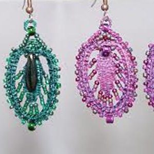 Marilyn-Moore_tenefriffe-embroidery-earrings_Beadology-Iowa Marilyn-Moore_tenefriffe-embroidery-earrings_Beadology-Iowa