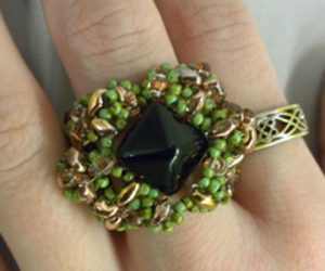 New Class!  Beaded Cocktail Ring