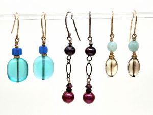 Make 3 Pairs of Earrings:  Intro to Wirework -- This class is full.  Call to get on a waiting list.