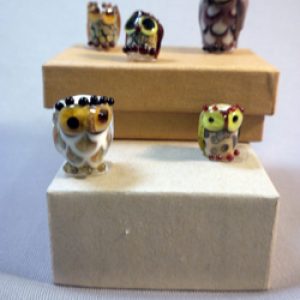 owl-beads_Wendy-Ford_Beadology-Iowa Glass Owl Beads: What a Hoot!