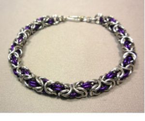 Byzantinebracweblv Byzantine Chain Maille Bracelet through Kirkwood Community College