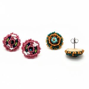 Gyrls Night Out:  Pretty Posts Beaded Earrings