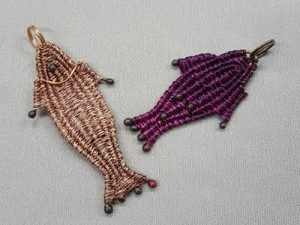 Catch of the Day--Twined Fish Pendant