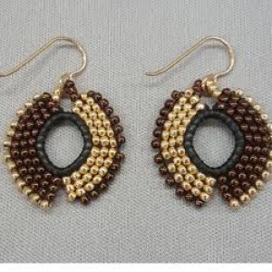 flip-it_brick-stitch-earrings_Beadology-Iowa Gyrls Night Out: Flip It! Earrings