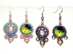 Embellished Crystal Beaded Earrings
