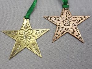 Gyrls Night Out:  Metal Star Holiday Ornament