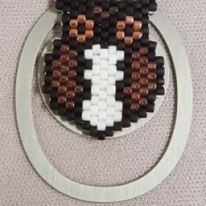 Owl-Bookmark_Beadology-Iowa Owl Bookmark Kit