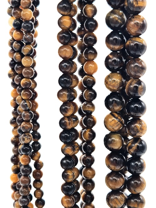 Large Tiger's Eye Beads Oval 25mm x 18mm A Grade 0327