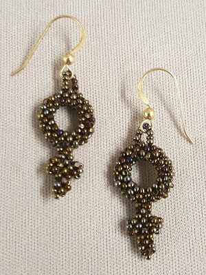 Women's-Symbol-Earrings_Beadology-Iowa Women's Symbol Earrings