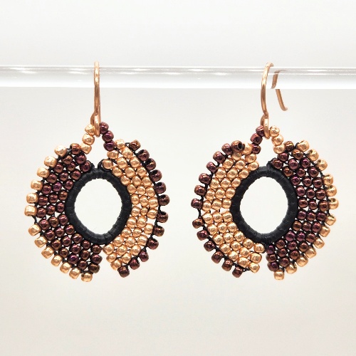 Discover 96+ brick stitch beaded hoop earrings