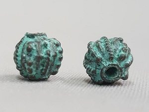 Bronze Patina Prickly Bead