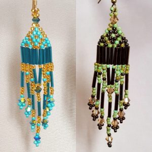 brick-stitch-fring-earrings_earring-kit_beadology-iowa-all Brick Stitch Earrings with Fringe Kit