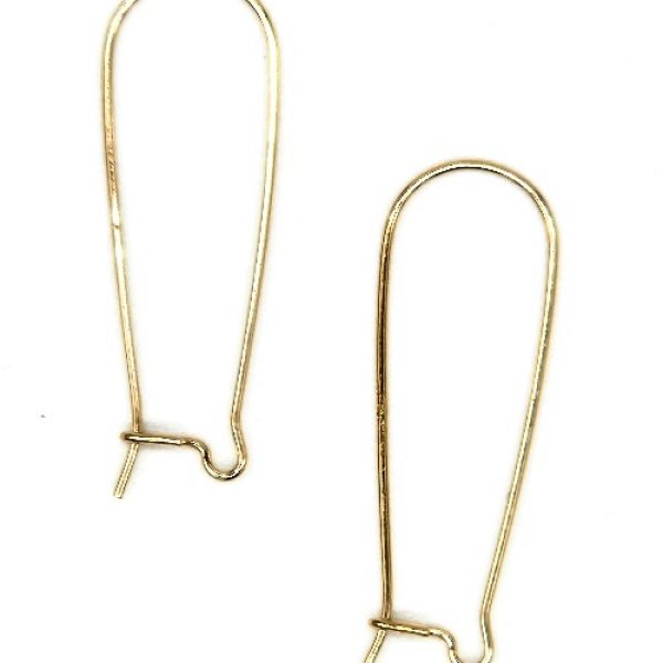 Gold Filled Kidney Ear Wires (10 ct)