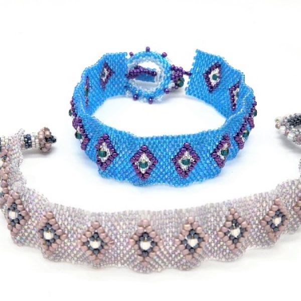Raised Diamond Bracelet with Toggle Kit