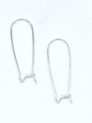 Sterling Silver Kidney Ear Wires (10 ct)
