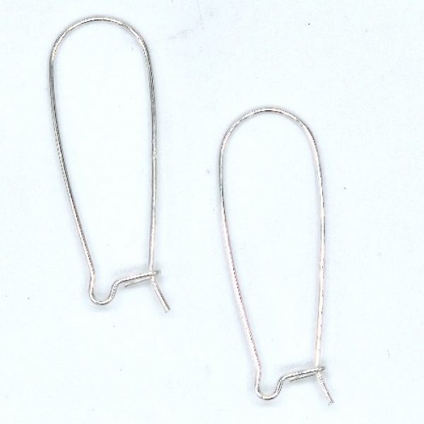 Sterling Silver Kidney Ear Wires (10 ct)