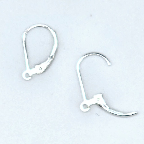 Sterling Silver Lever Back Ear Wires (6 ct)
