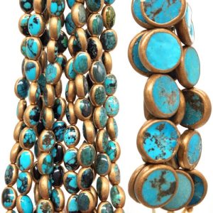 Electroplated Turquoise Strands