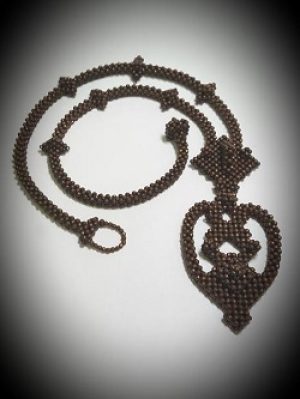 Hematite-Goddess_necklace_Beadology-Iowa Hematite Goddess Necklace