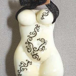 Painted-Goddess_Lampwork_Beadology-Iowa Painted Goddess Lampwork Bead