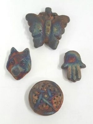 Raku-Pendants_$6_Beadology-Iowa Raku Pendants--$6