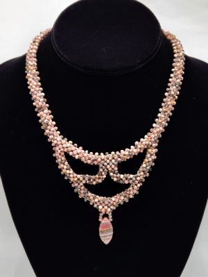 Rhodocrosite_CRAW_Necklace_Karen-Kubby_Beadology-Iowa_02 Rhodocrosite Necklace