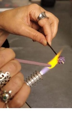 Make Glass Beads:  Intro to Lampworking--This class is full. Call to get on waitlist!