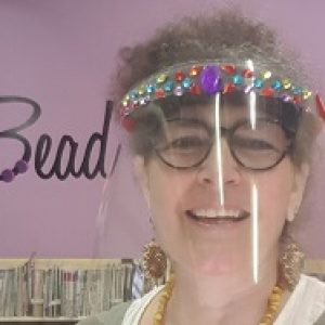 Beadazzled-Face-Shield_Beadology-Iowa Beadazzled Face Shield through Kirkwood
