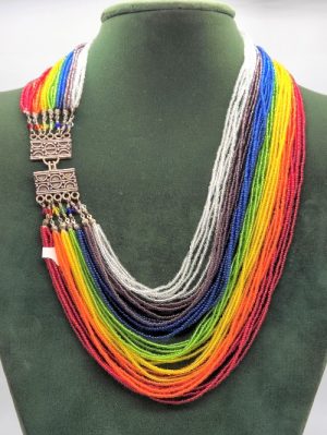 Rainbow Multi-strand Necklace