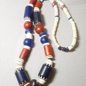 Venetian-Kancamba-Shell-Trade-Beads_Beadology-iowa Venetian, Shell, and Danish Bead Strand