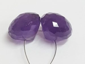 Amethyst Button Earring Pairs