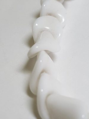 Petal-Beads_closeup_Beadology-Iowa Vintage Glass Strand--White Petals