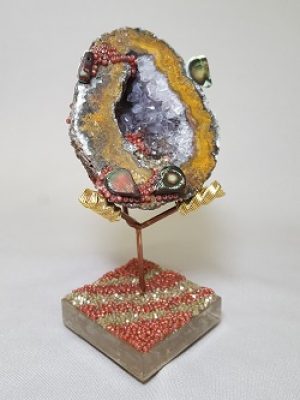 Bead Challenge 2020--Debra Cook--Ode to a Geode