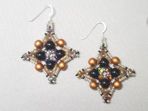 Star-Light-Star-Bright_Earrings_Trendsetters_Beadology-Iowa Star Light, Star Bright Earrings through Kirkwood Community College
