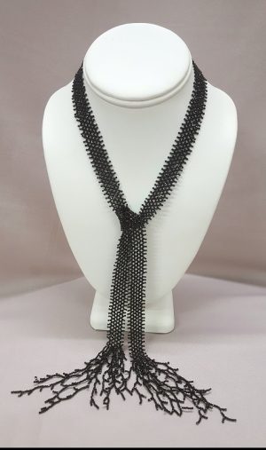 Roaring-Twenties_Spinel_Necklace-long_Karen-Kubby_Beadology-Iowa Roaring Twenties Necklace in Spinel