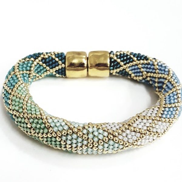 Crocheted Diamond Bracelet