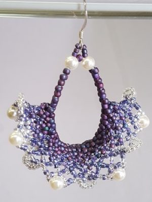 Lace-Earrings_Purple_Karen-Kubby_Beadology-Iowa Lace Earring Kit