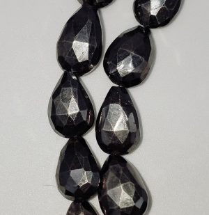 Pyrite-Faceted_Teardrop_Beadology-Iowa Pyrite Faceted Teardrops