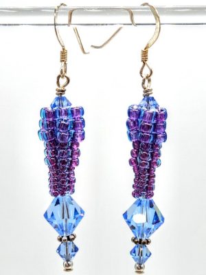 Friday Night Out: Herringbone & Swarovski Earrings