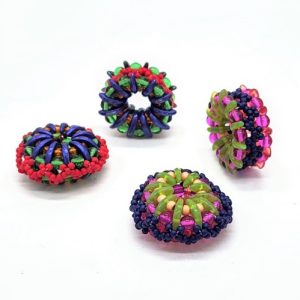 Domed-Beaded-Beads_2-hole-crescents_Beadology-Iowa_01 Friday Night Out: Reversible Beaded Bead
