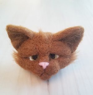 New Class!  Felted Cat Head--only 2 seats left!