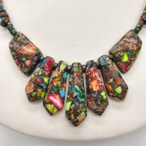 Colorful Fan Necklace