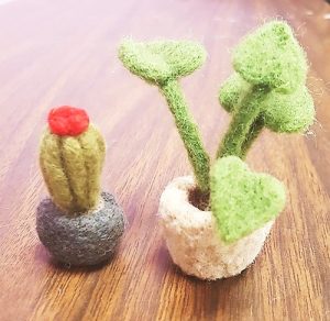 New Class!  Felting with Victor:  Potted Plants