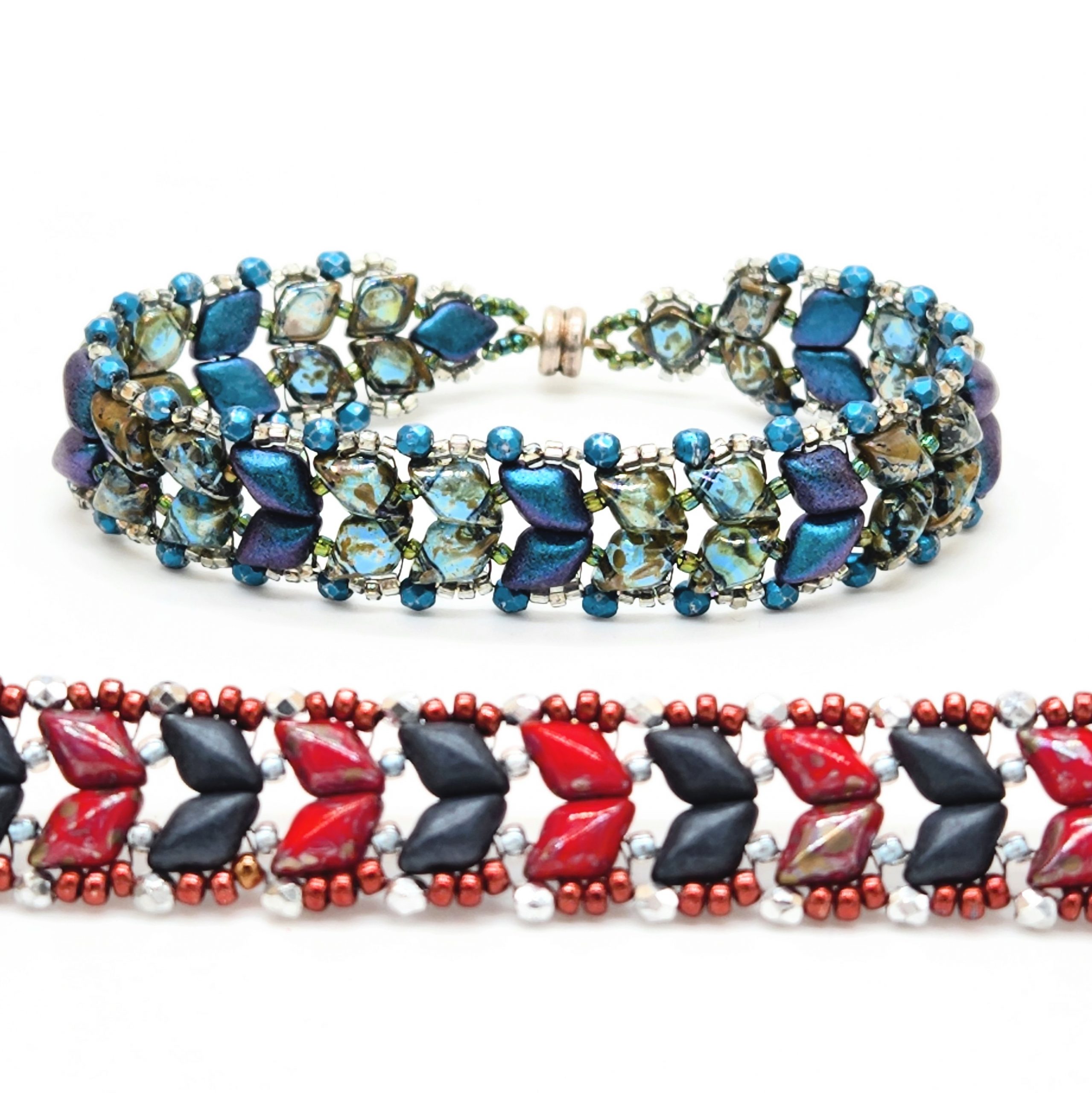 Dragon Scale Cuff Bracelet – Beaded Creations by Leah