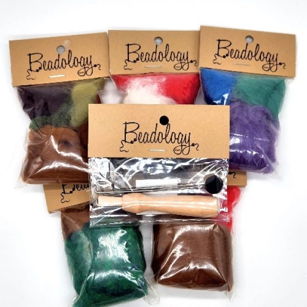 beadology-iowa_felting-wool-colors-with-needles Felting Needles and Wool